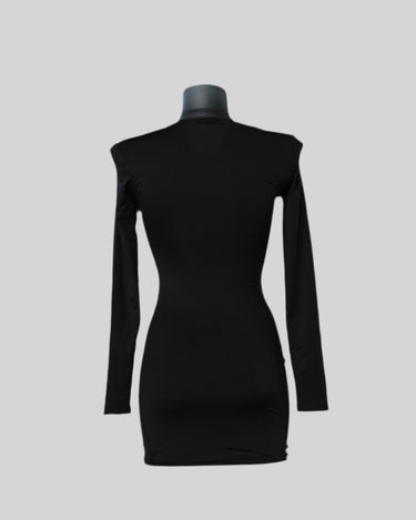 black dress with sequins